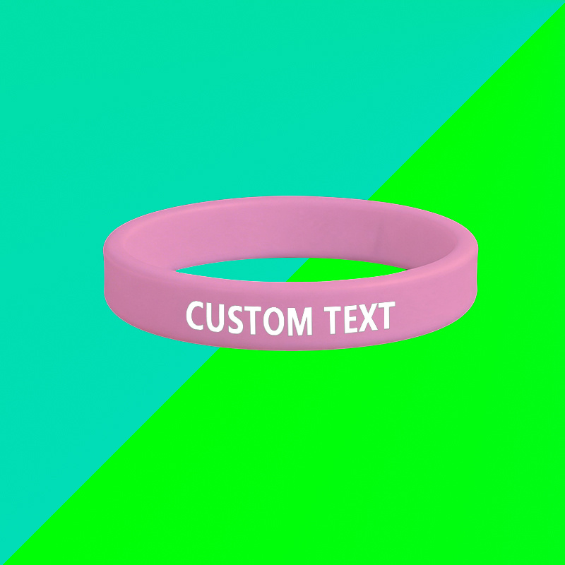 Custom Silicone Wristbands 100pcs Set, Gift for Her/Him